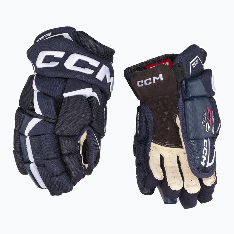 Mănuși de hochei CCM JetSpeed FT6 Pro SR navy/white 2