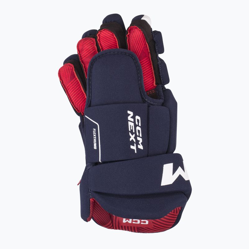 Mănuși de hochei pentru copii CCM Next YTH navy/white 3