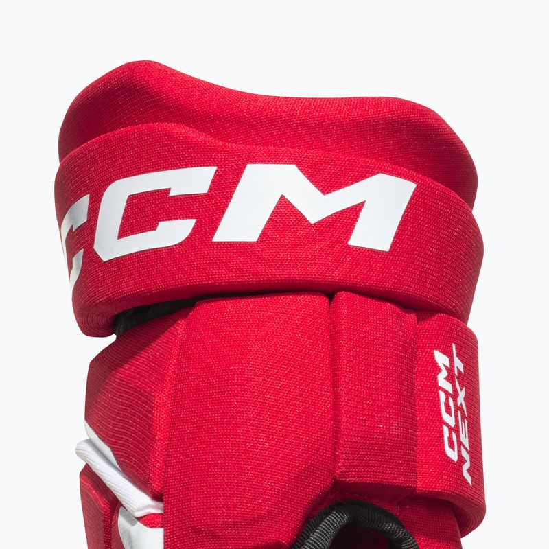 Mănuși de hochei pentru copii CCM Next YTH red/white 4