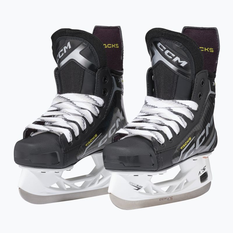 Patine de hochei pentru copii CCM Tacks XF70 JR black 2