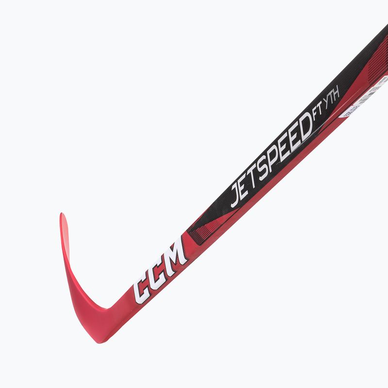 Crosă de hochei pentru copii CCM JetSpeed FT Youth black/red 3
