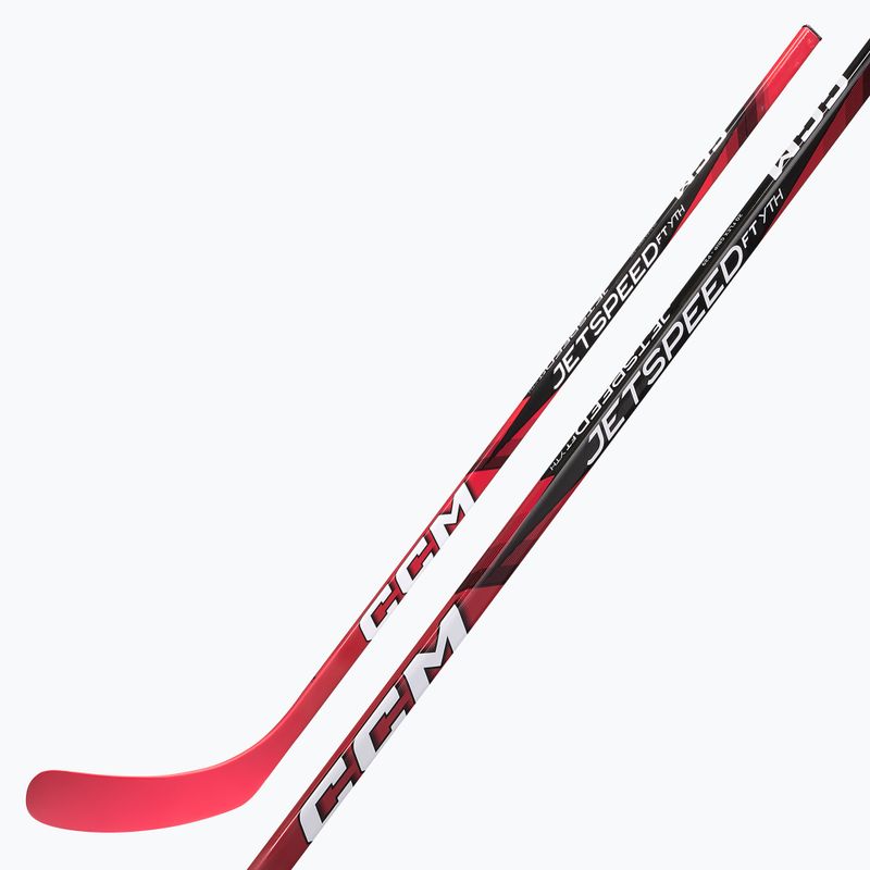 Crosă de hochei pentru copii CCM JetSpeed FT Youth black/red 6