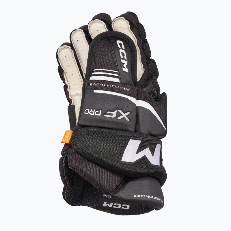 Mănuși de hochei CCM Tacks XF Pro SR black/white 3