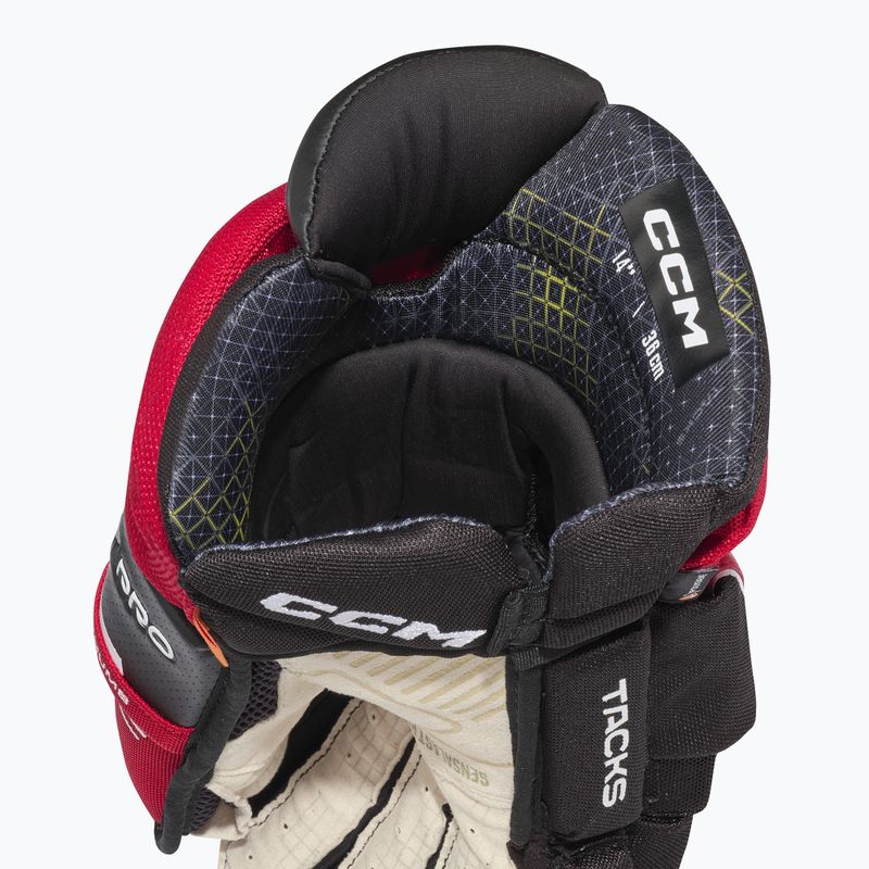 Mănuși de hochei CCM Tacks XF Pro SR black/red/white 4