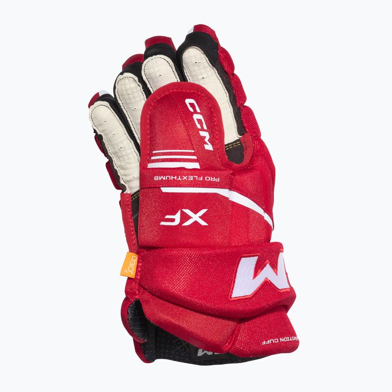 Mănuși de hochei CCM Tacks XF SR red/white 3