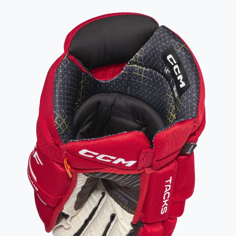 Mănuși de hochei CCM Tacks XF SR red/white 4