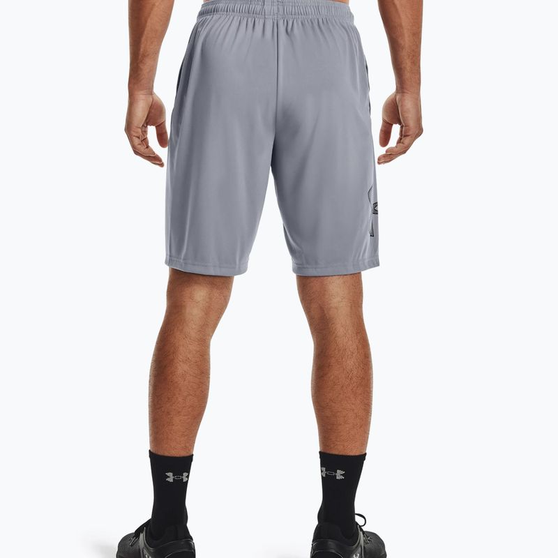 Pantaloni scurți de antrenament pentru bărbați Under Armour Tech Graphic 035 gri 1306443 2