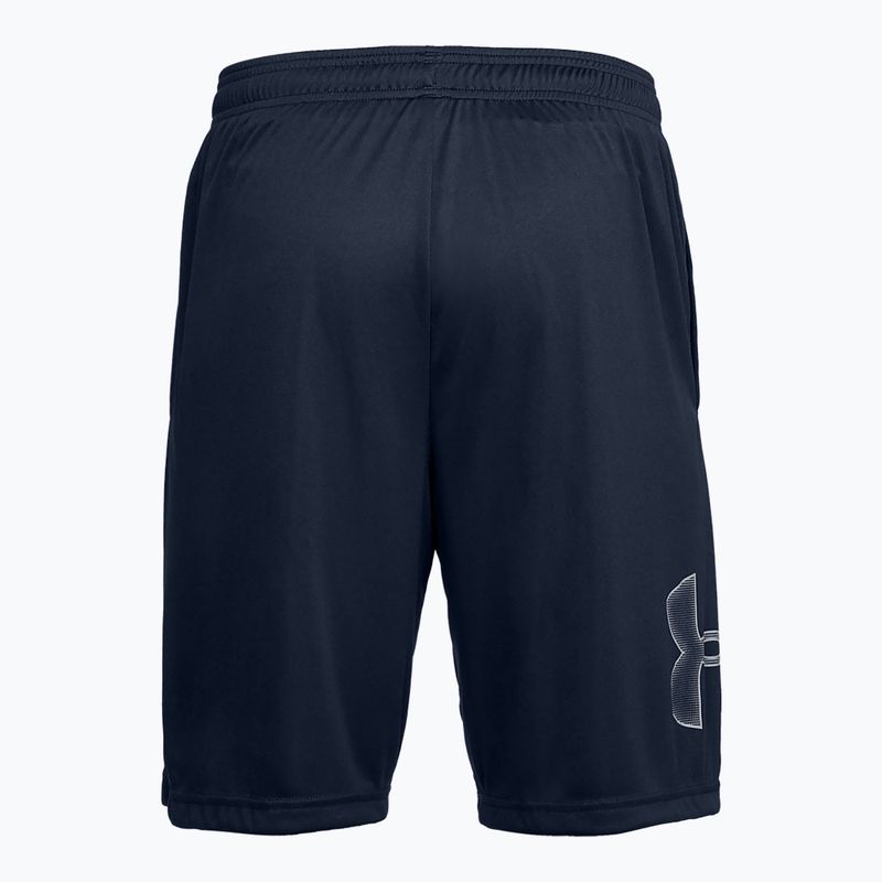 Pantaloni scurți de antrenament pentru bărbați Under Armour Tech Graphic academy/steel 2