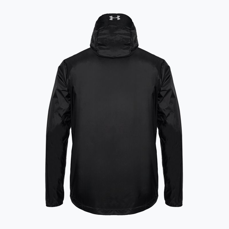Geacă de antrenament pentru bărbați Under Armour Forefront Rain 001 neagră 1321439 5