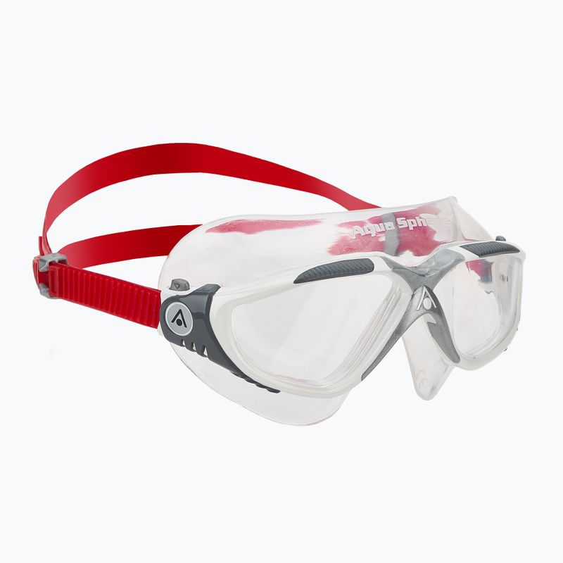 Mască de înot Aquasphere Vista white/red/clear