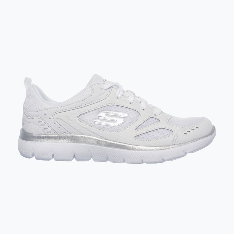 Pantofi de antrenament pentru femei SKECHERS Summits Suited alb/argintiu 7