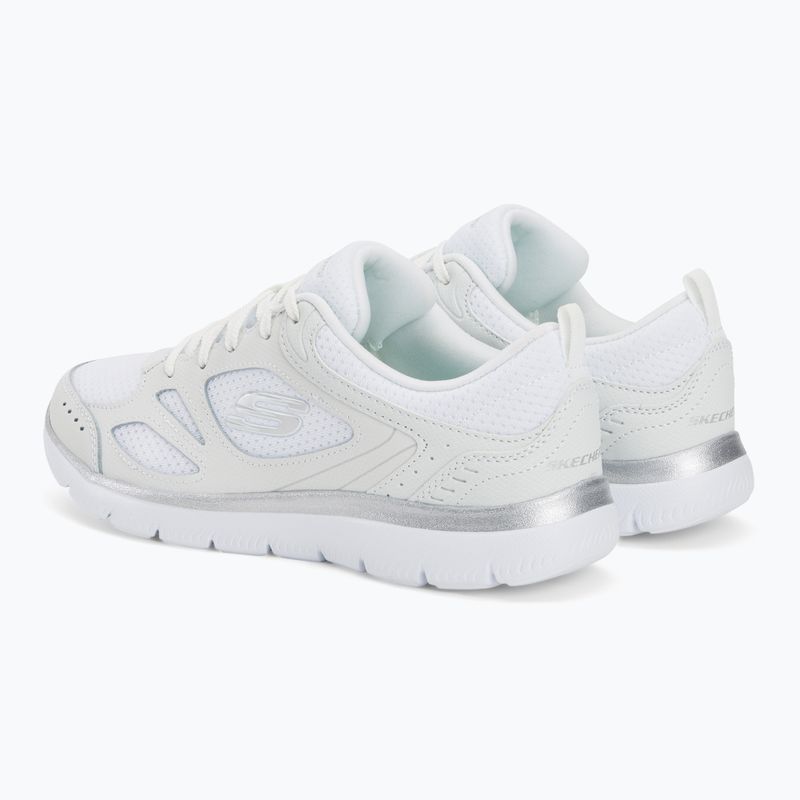 Pantofi de antrenament pentru femei SKECHERS Summits Suited alb/argintiu 3
