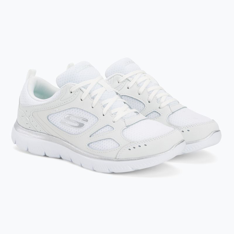 Pantofi de antrenament pentru femei SKECHERS Summits Suited alb/argintiu 4