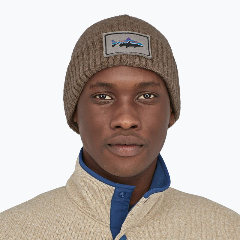 Patagonia Brodeo Beanie Fantezie Fitz Roy păstrăv plasture/ash tan trekking cap 7