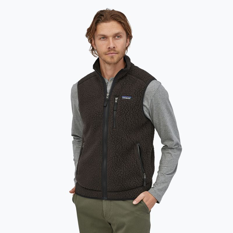 Vestă pentru bărbați Patagonia Retro Pile Fleece black