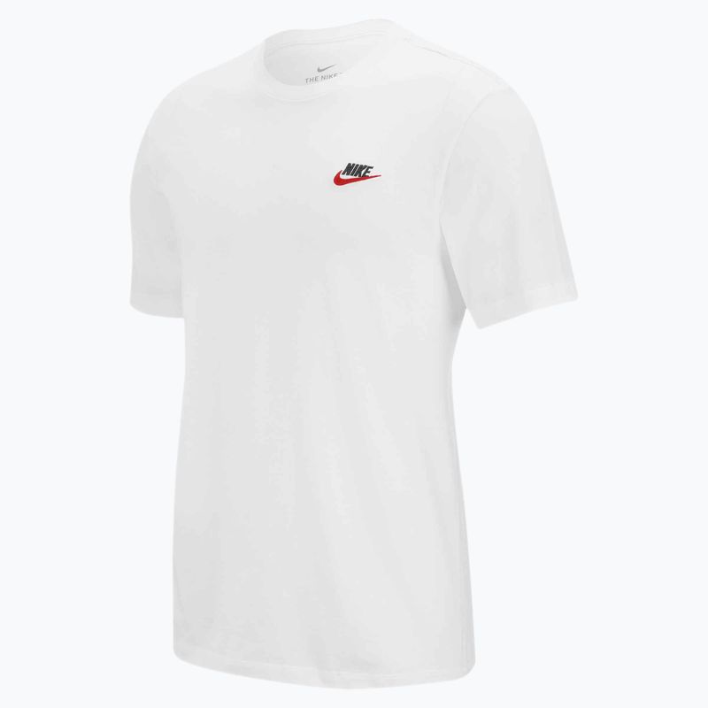 Tricou pentru bărbați Nike Sportswear Club white/black/university red 5