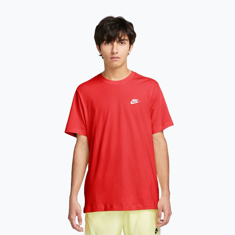 Tricou pentru bărbați Nike Sportswear Club university red/white