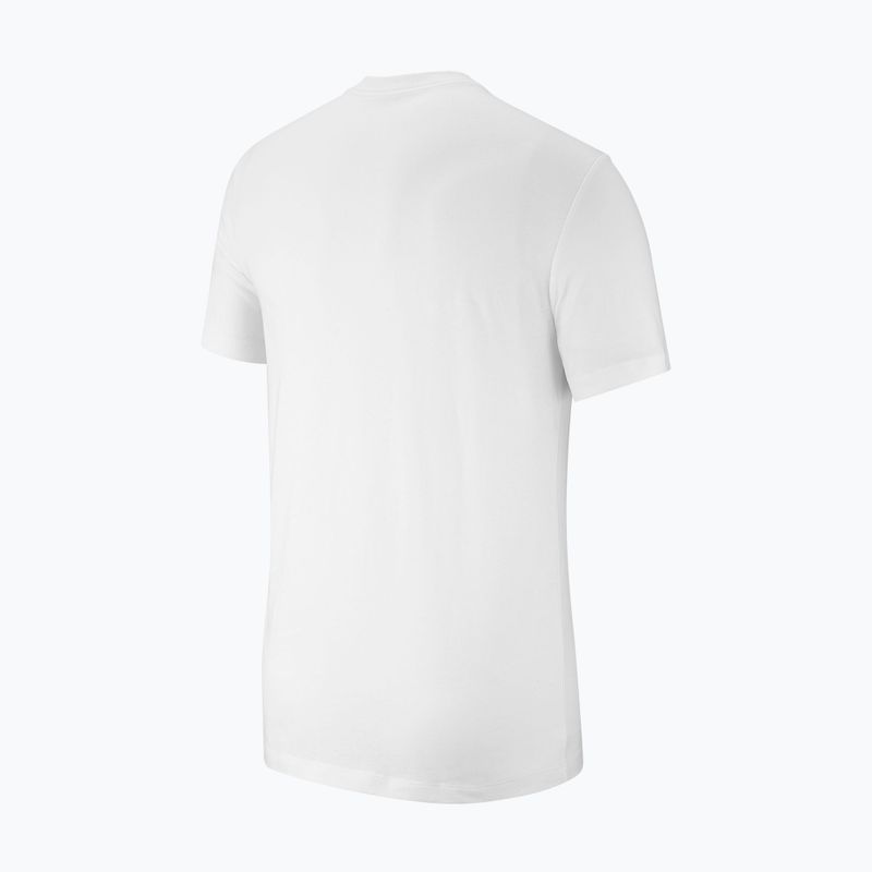 Tricou pentru bărbați Nike Sportswear white/black/university red 2