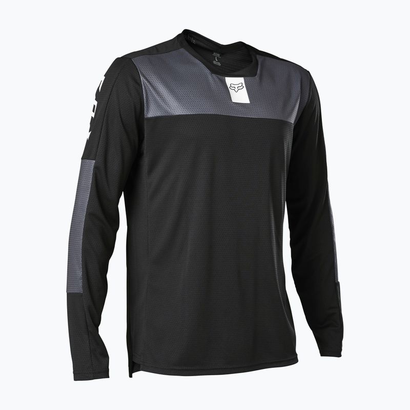 FOX Defend LS Jersey Foxhead tricou de ciclism pentru bărbați negru 28988