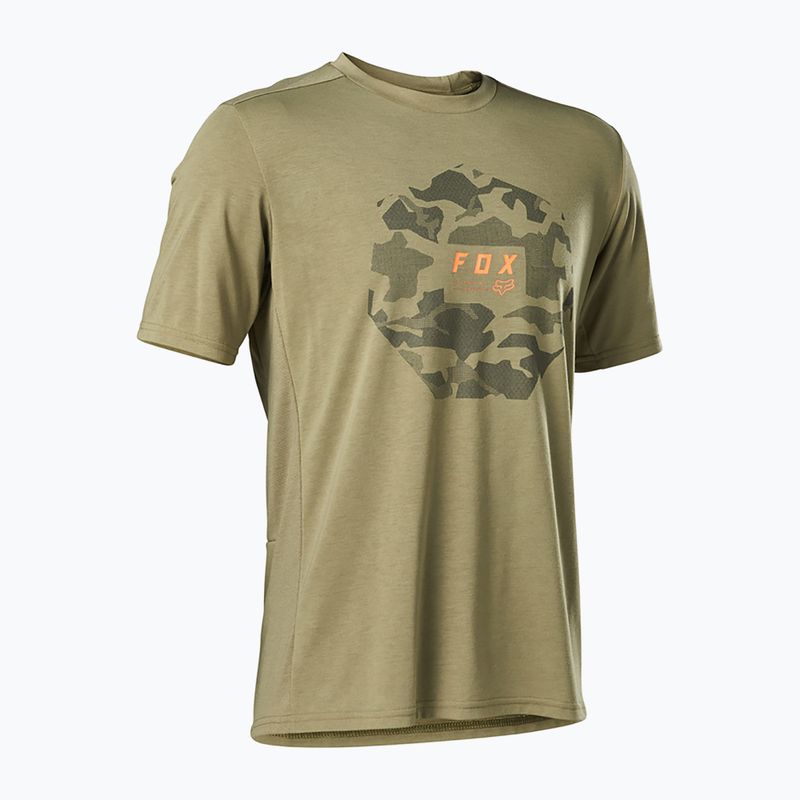 Tricou de ciclism pentru bărbați Fox Racing Ranger DR Camo Moth SS verde 28871_374