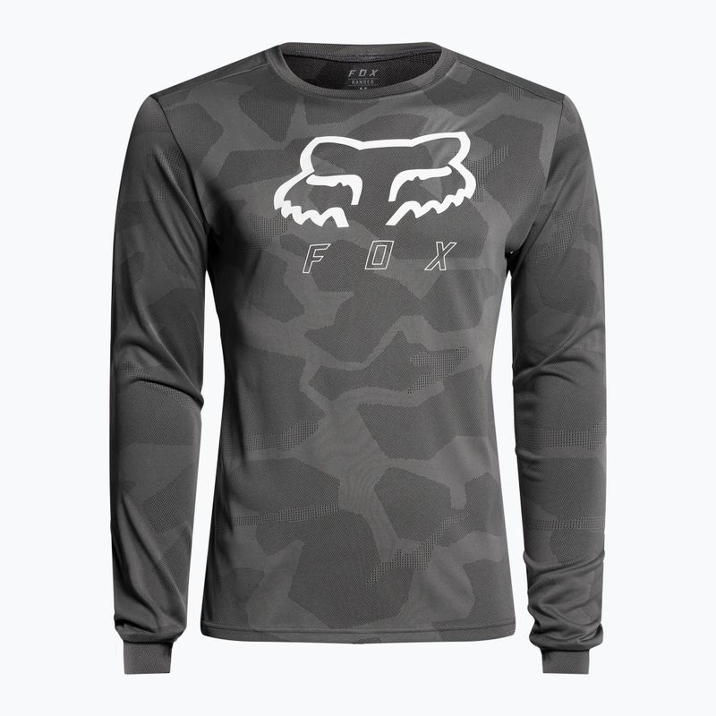 Tricou de ciclism pentru bărbați FOX Ranger Tru Dri gri LS 28863
