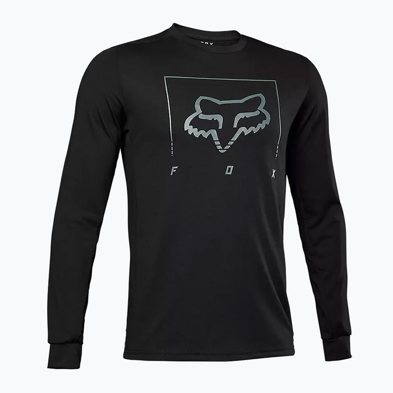 Fox Ranger Dr MD Tred LS tricou de ciclism pentru bărbați negru 30100_001_S