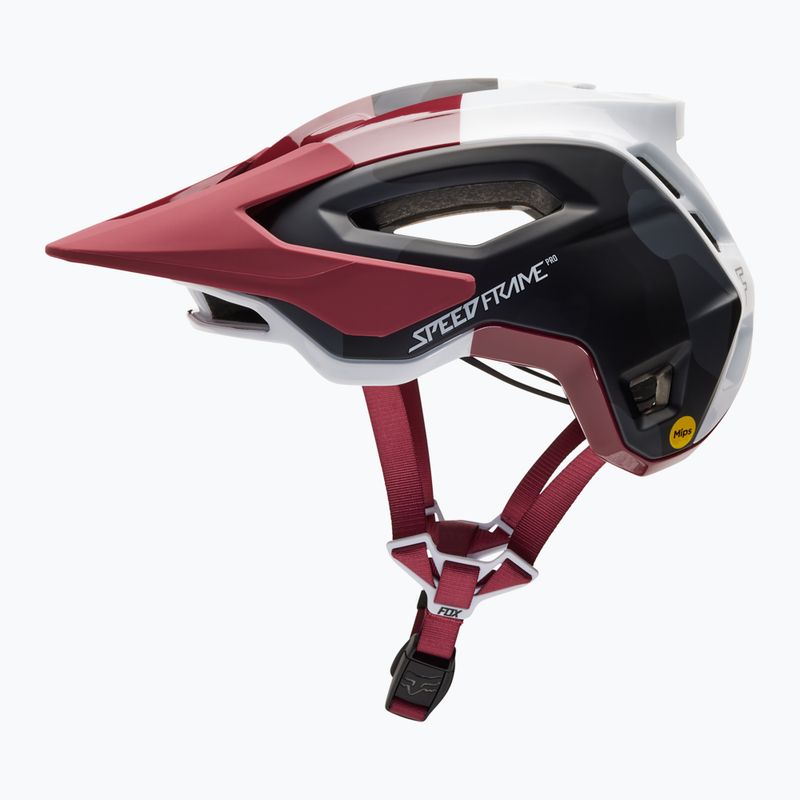 Cască de bicicletă Fox Racing Speedframe Pro roșu și alb 31197_247 8