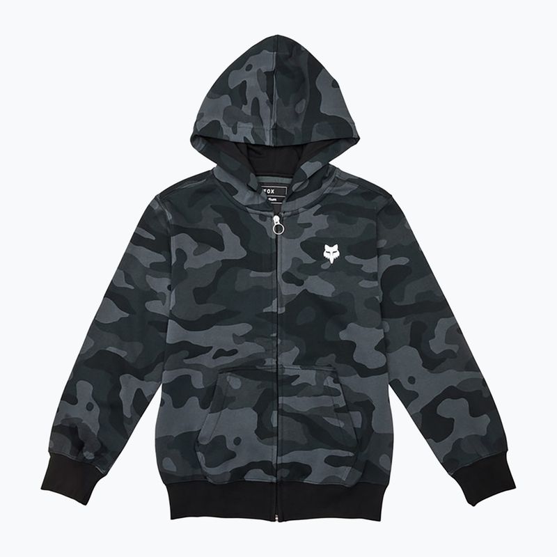 Bluză pentru copii Fox Racing Fox Head Camo Full Zip Jr black camo