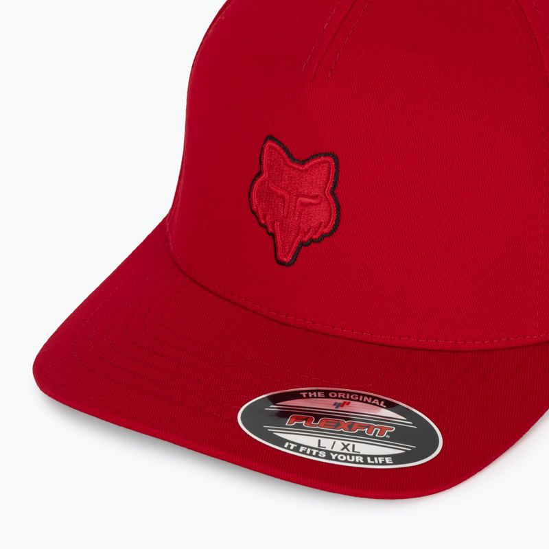 Șapcă Fox Racing Fox Head Flexfit flame red 3