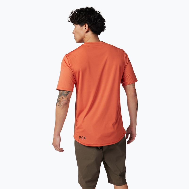 Tricou de ciclism pentru bărbați Fox Racing Ranger Lab Head atomic orange 2