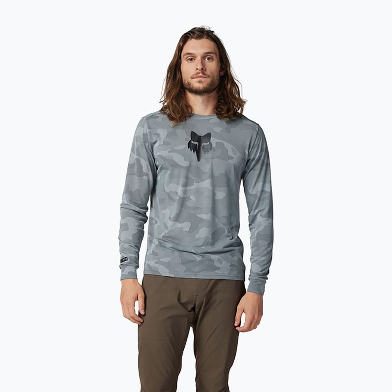 Longsleeve de ciclism pentru bărbați Fox Racing Ranger Tru Dri cloud grey