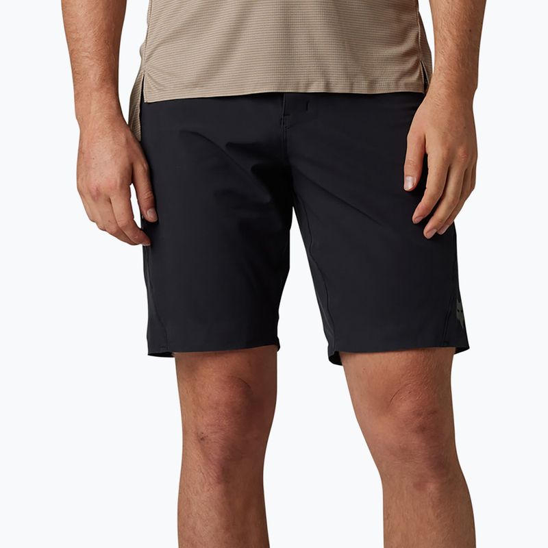 Pantaloni scurți de ciclism pentru bărbați Fox Racing Flexair Ascent negru
