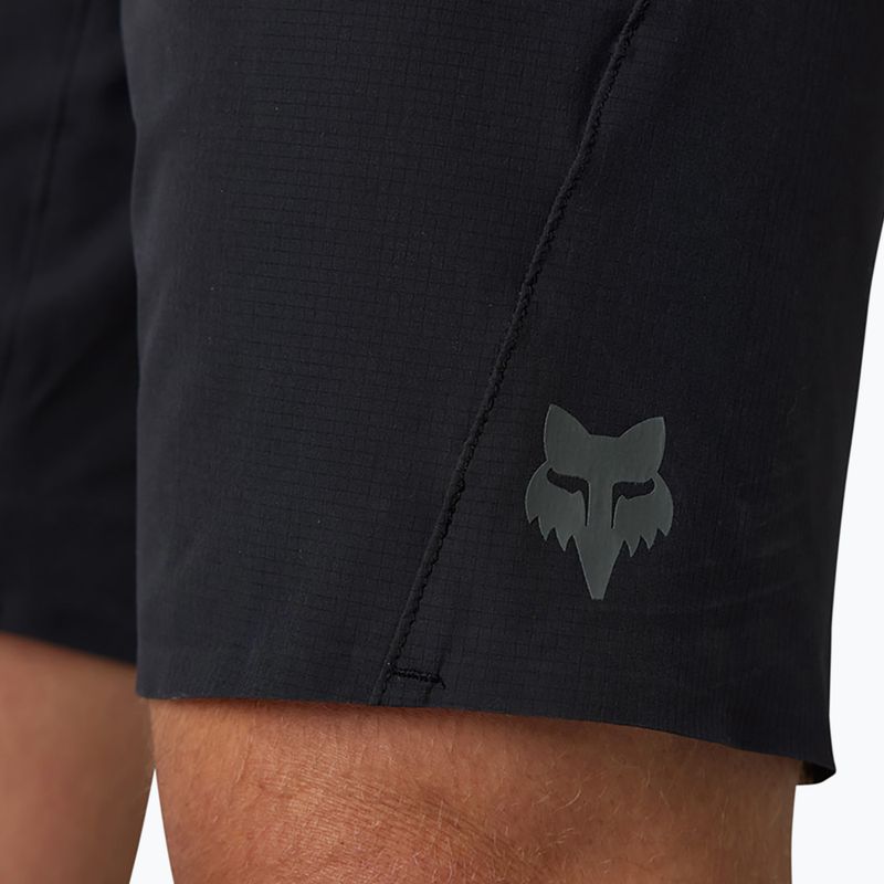 Pantaloni scurți de ciclism pentru bărbați Fox Racing Flexair Ascent negru 4