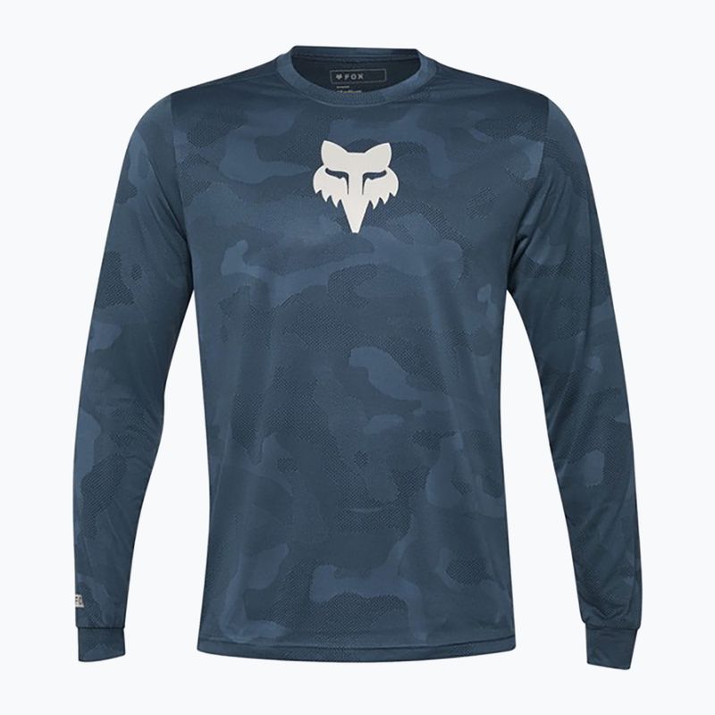 Bărbați ciclism longsleeve Fox Racing Ranger Tru Dri albastru închis de epocă
