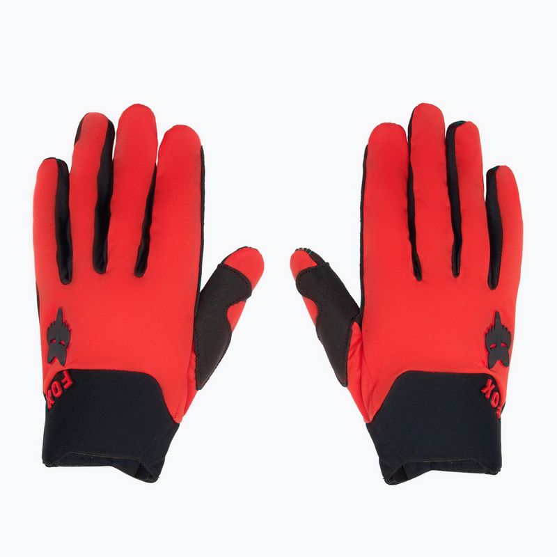 Mănuși de ciclism pentru bărbați  Fox Racing Defend Wind Offroad fluorescent red 2