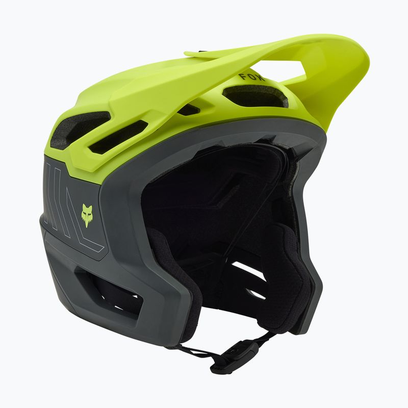 Cască de bicicletă Fox Racing Dropframe Pro Runn fluorescent yellow