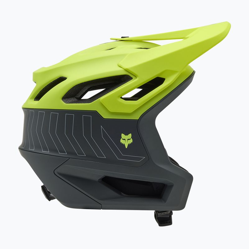 Cască de bicicletă Fox Racing Dropframe Pro Runn fluorescent yellow 2