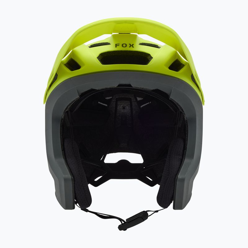 Cască de bicicletă Fox Racing Dropframe Pro Runn fluorescent yellow 3