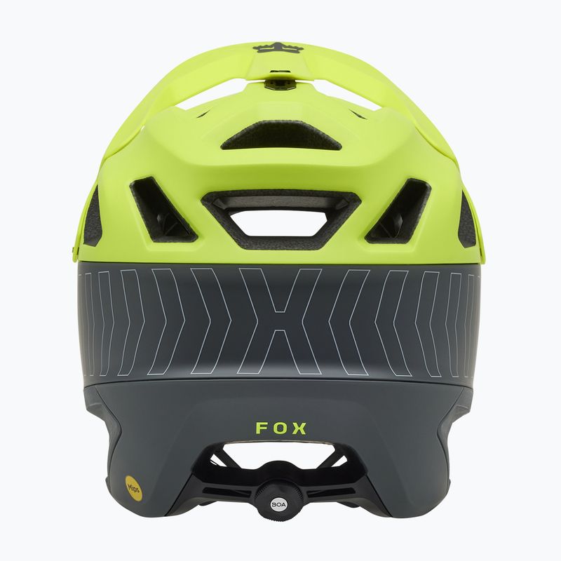 Cască de bicicletă Fox Racing Dropframe Pro Runn fluorescent yellow 4