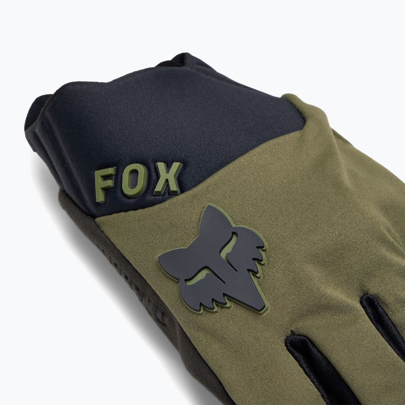 Mănuși de ciclism pentru bărbați  Fox Racing Defend Wind Offroad olive green 4
