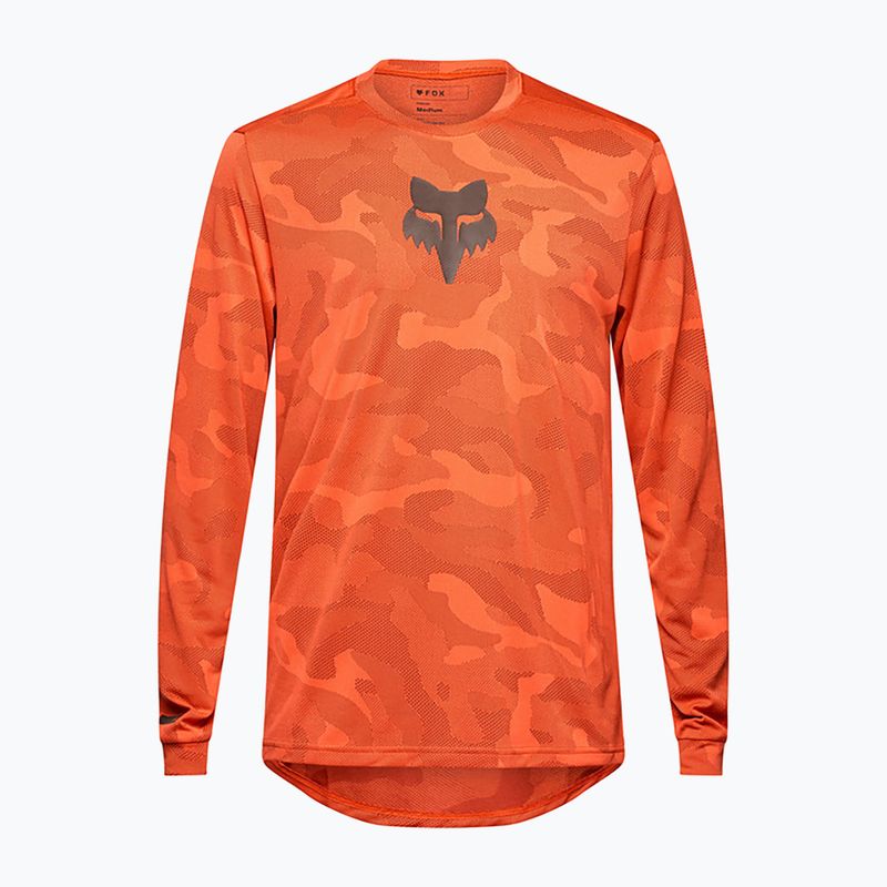 Bărbați ciclism longleeve Fox Racing Ranger Tru Dri sânge portocaliu