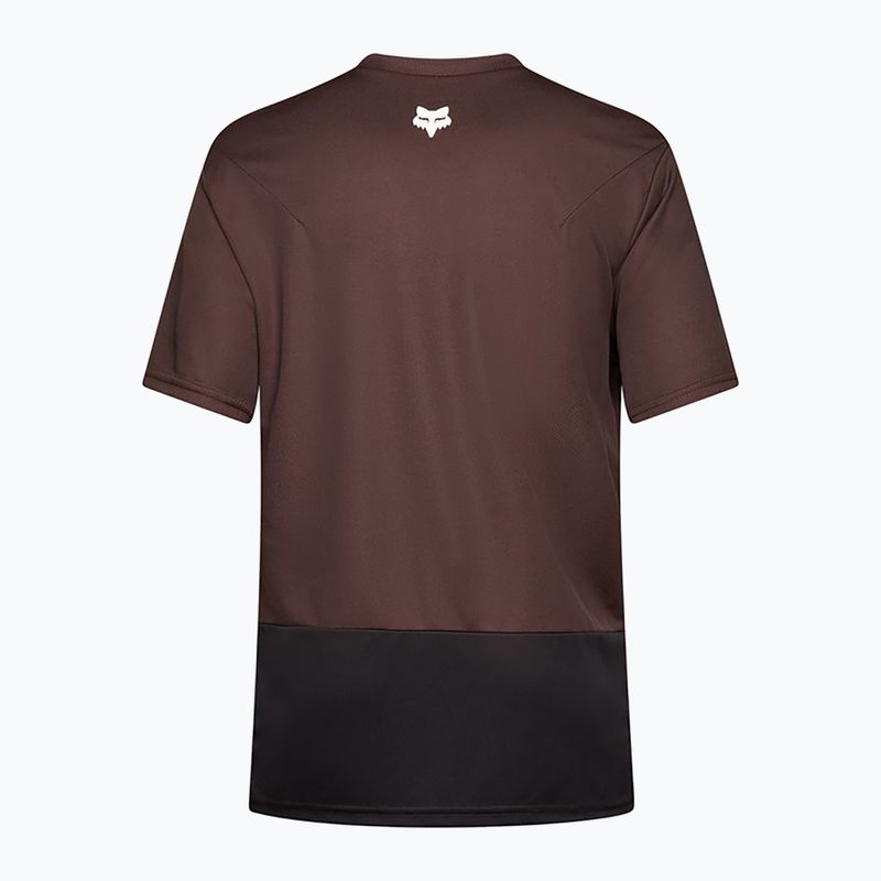 Tricou de ciclism pentru bărbațiFox Racing Ranger Wordmark cocoa brown 2