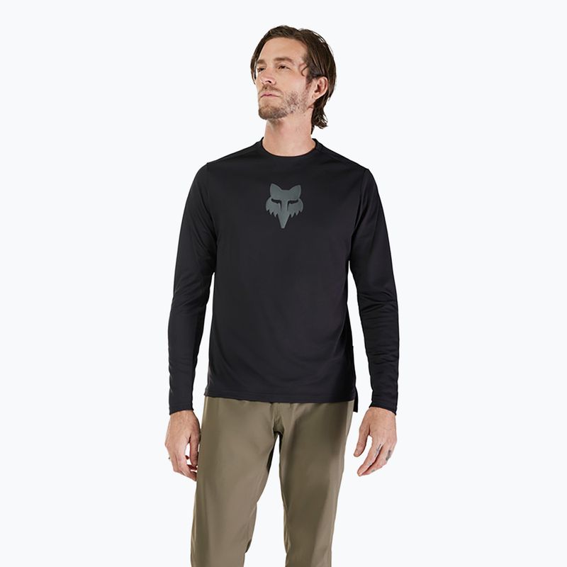 Bărbați ciclism longleeve Fox Racing Ranger Fox Head negru