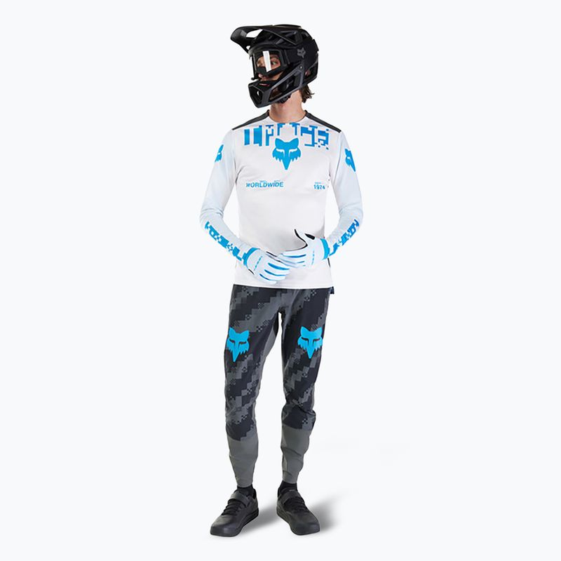 Longsleeve de ciclism pentru bărbați Fox Racing Ranger Digi Image white 2