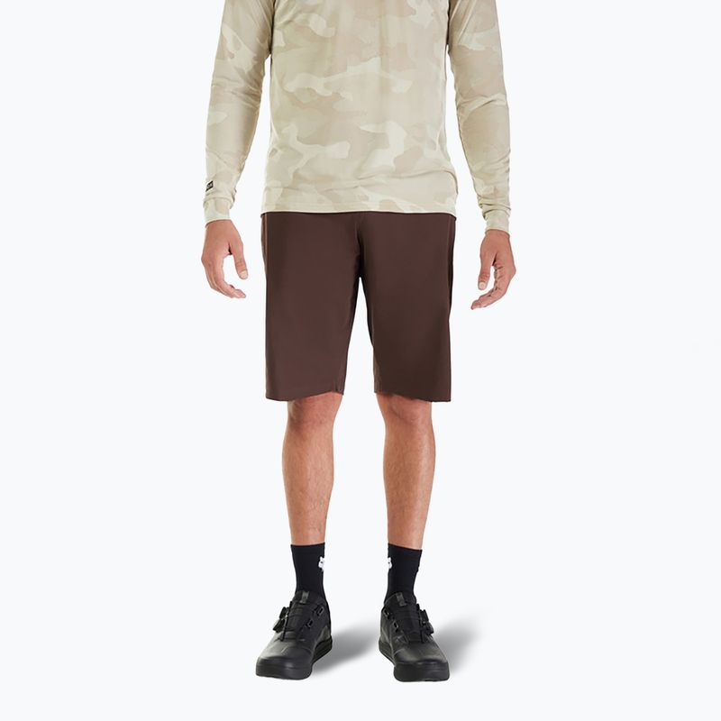 Pantaloni scurți de ciclism pentru bărbați Fox Racing Ranger cocoa