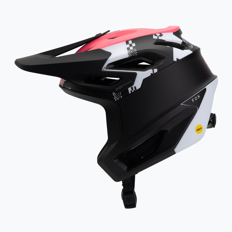 Cască de bicicletă Fox Racing Dropframe Pro Digi Image black/white 3