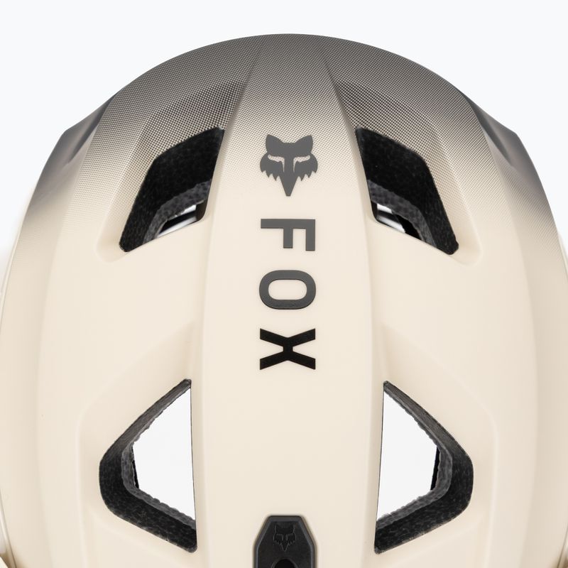 Fox Racing Speedframe Pro Backfade cremă cască de biciclete 7