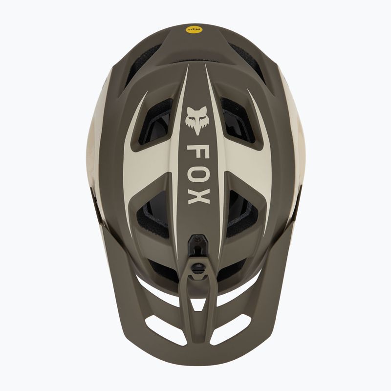Cască de bicicletă Fox Racing Speedframe Pro Defy crem 5