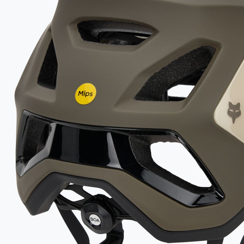 Cască de bicicletă Fox Racing Speedframe Pro Defy crem 8