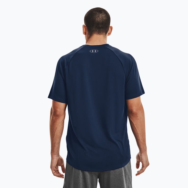 Tricou de antrenament pentru bărbați Under Armour Tech 2.0 academy/graphite 3